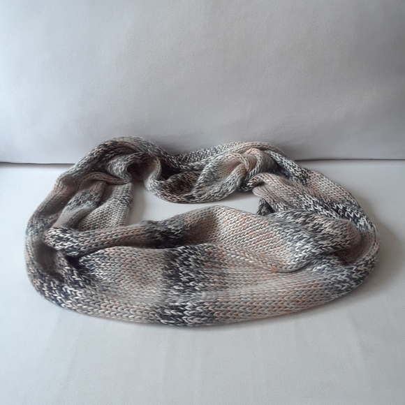 Garage. Cowl Neck Scarf. Greys & Pinks - Picture 4 of 16